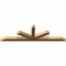 Ekena Millwork Saratoga Smooth Timber Gable Bracket, Western Red Cedar, 72"W x 21"H x 3 1/2"D x 3 1/2"F, 7/12 Pitch GBW072X21X0404SAR00SWR - alternate 2